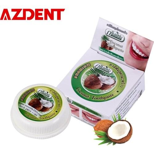 Hot Sell 10g Natural Teeth Whitening ThaiToothpaste Herbal Formula Fresh Breath Bright Smile Oral Clean