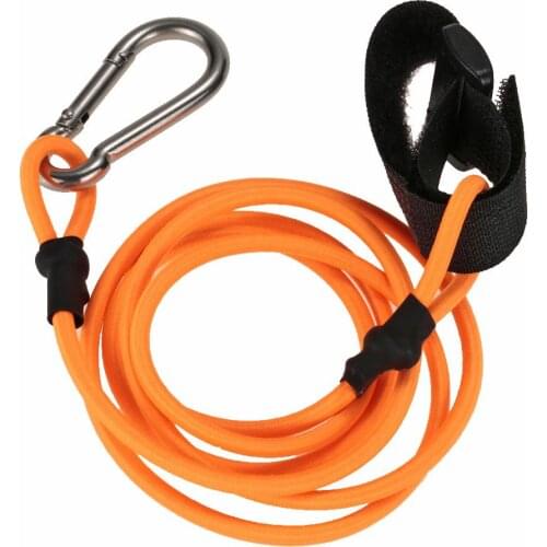 1pc 4mm Thick 103cm Long Elastic Kayak Canoe Safety Bungee Cord Fishing Rod Lanyard Paddle Leash