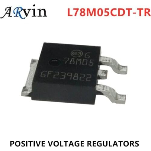 10pcs/Lot 78M05 7805 TO-252 L78M05CDT-TR POSITIVE VOLTAGE REGULATORS