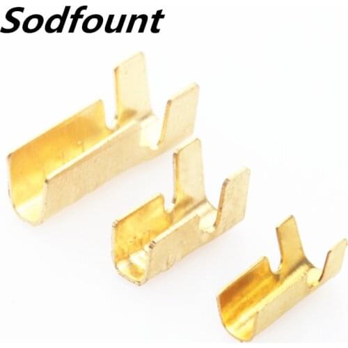 100pcs/lot 452-1/2/3 U-shaped terminal tab cold inserts connectors / terminal connector cable / wire cable lug,0.2-2mm2