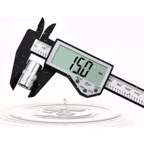 150mm Lcd Digital Electronic Vernier Caliper Plastic Caliper Waterproof Measuring Instrument Tool HY95