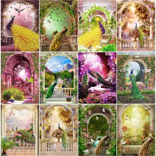 DIY Diamond Painting Peacock Full Square/Round Drill 5D Diamond Embroidery Sale Diamond Picture Of Rhinestones Home Decor Gift