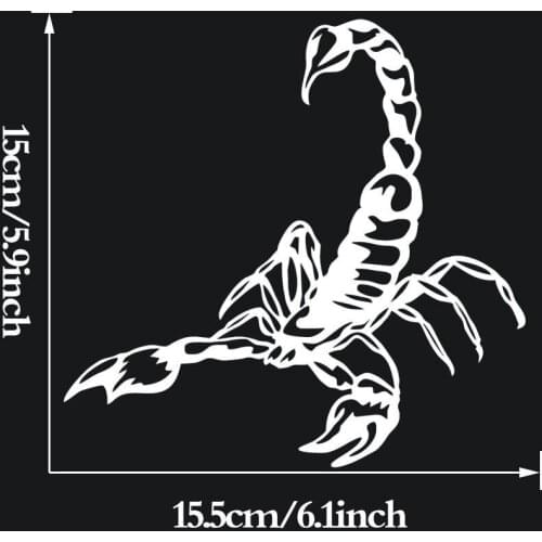 Car Vinyl Decal Cocky Scorpion Graphic Truck Sticker For Window Tailgate 15x15cm