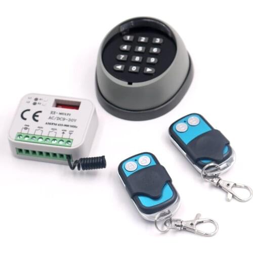 2CH 433mhz Wireless Keypad password switch With controller for gate door Access control electric lock