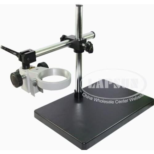 Dual Arm Heavy Duty Boom Large Stereo Table Stand 85MM Ring For Microscope Multi-axis Rotation