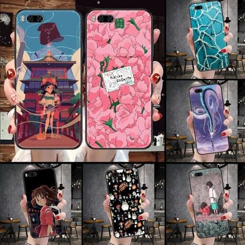 Spirited Away anime Phone Case For Xiaomi Mi Note 8 9 10 11 9T 10T A3 Lite Pro Ultra black pretty hoesjes painting cell cover