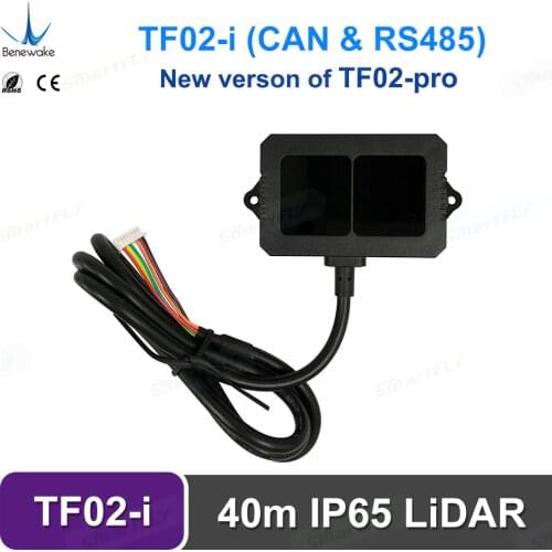 Benewake TF02-i mid-range distance sensor, 1000Hz Frame Rate&40m&CAN/RS485 Operating Range Lidar Module for Indoor/Outdoor/Robot