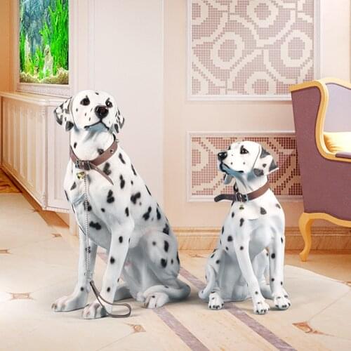 EUROPEAN DALMATIAN BORDER COLLIE BULLDOG DOG STATUES ANIMALS ART SCULPTURE RESIN ART&CRAFT HOME DECORATIVE GARDEN ORNAMENT R2613