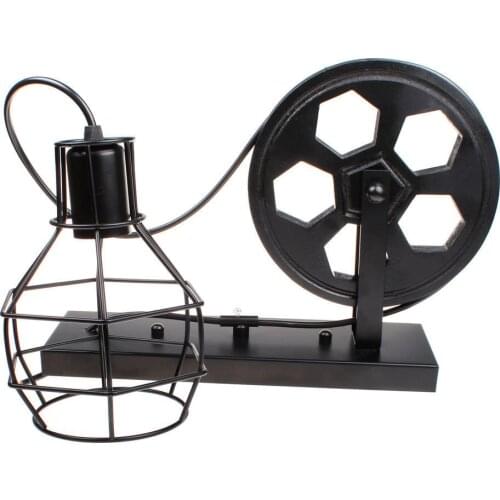 European style rural nostalgic personality creative industry fengtieyi pulley lifting wall lamp bedside Corridor Hotel