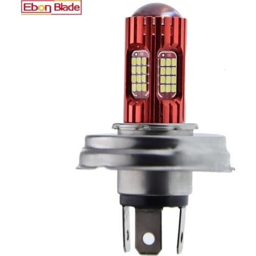 1Pcs P45T R2 Motorbike LED Headlight Bulb 2016 72SMD Motorcycle Tractor Forklift Headlamp High Low Beam Light White 10V-30V 12V