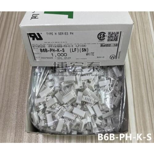 S6B-PH-K-S (LF)(SN) CONN HEADER PH SIDE 6POS 2MM JST Connectors terminals housings original parts S6B-PH-K-S
