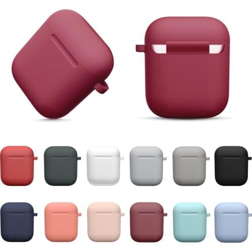 Hot New Silicone Cases For Apple Airpods 1/2 Protective Shockproof Wireless Earphone Cover For Apple Air Pods Charging Box Bags