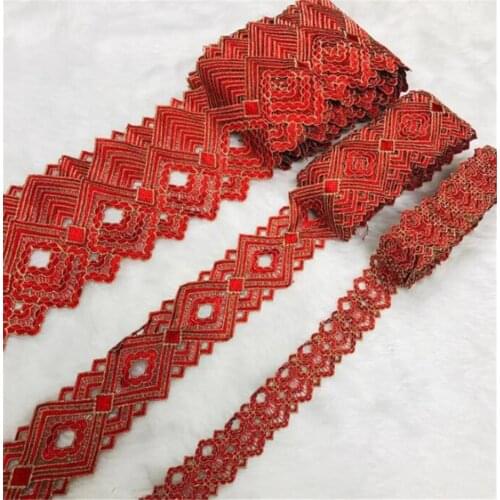 Mix Beige Cotton Lace Trims DIY Hometexile Clothes fashion guipure lace Ribbon Tape Water soluble Cotton Material