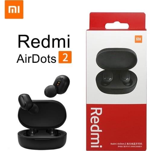 New Xiaomi Redmi AirDots 2 Wireless Bluetooth 5.0 redmi airdots2 Mi Ture Wireless Earbuds In-Ear stereo bass NOT redmi airdots s