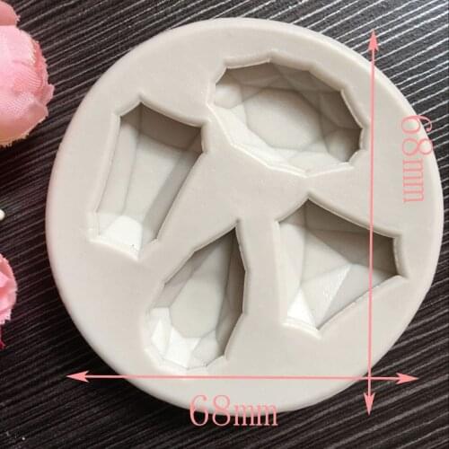 New 3D Gems Shaped Silicone Mould Cake Decoration Chocolate Cookies Candy Tools Clay Baking Tools