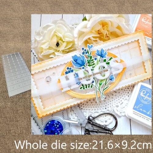 New Design Craft Metal stencil mold Cutting Dies plaid frame decoration scrapbook die cuts Album Paper Card Craft Embossing