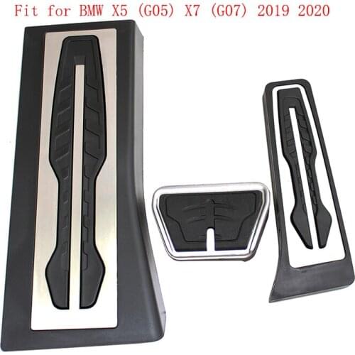 Stainless stee Foot Pedal for 2018 2019 2020 BMW 3 Series X3 X4 X5 Accelerator Gas Fuel Brake Pedal Rest Pedal Pads Mats Cover