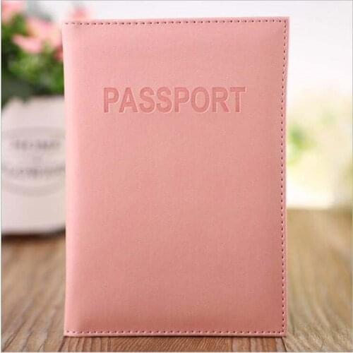 1PC Fashion New PU Women Passport Holder Couple Models Girls Travel Passport Cover Unisex Card Case Man Card Holder