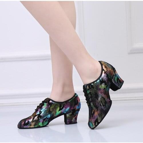 Evkoodance Practice Soft Outsole Ballroom Dance Shoes Jazz Latin Salsa Ballroom Dance Shoes Women Latin Salsa Jazz Dance Shoes