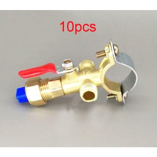 10 uds.Agricultural pesticide sprayer, fan-shaped high-pressure atomizing anti-drip alloy sprayer tube, external water discharge