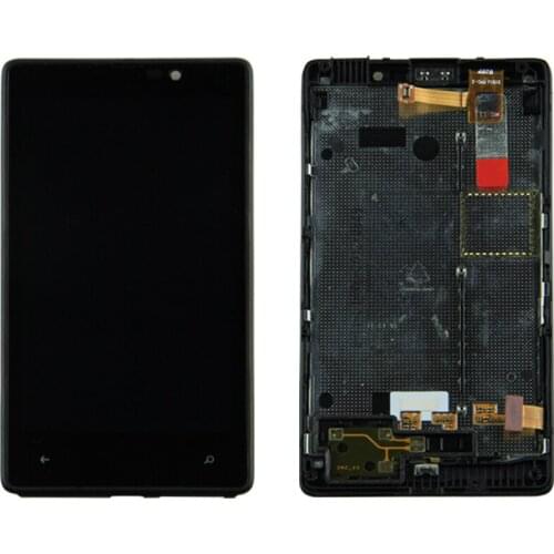 Original For Nokia Lumia 820 LCD Display Touch Screen Digitizer Assembly Replacement With Frame 100% Tested