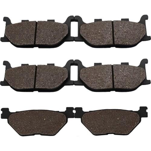 Cyleto Motorcycle Front and Rear Brake Pads for YAMAHA XVS 1300 V-Star 1300 Tourer 2007-2014 XVS1300 VStar V Star 1300 2007-2014