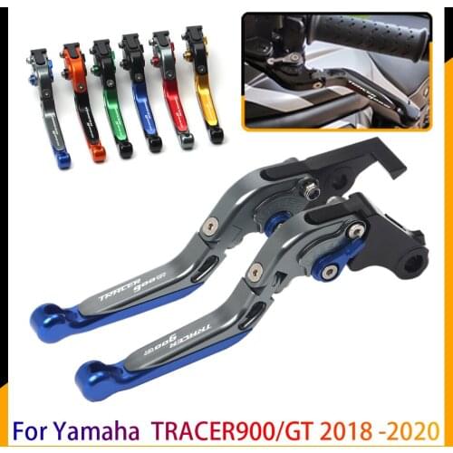 Motorcycle CNC Full Adjustable Folding Extendable Brake Clutch Levers For Yamaha TRACER 900 GT TRACER900/GT 2018 2019 2020