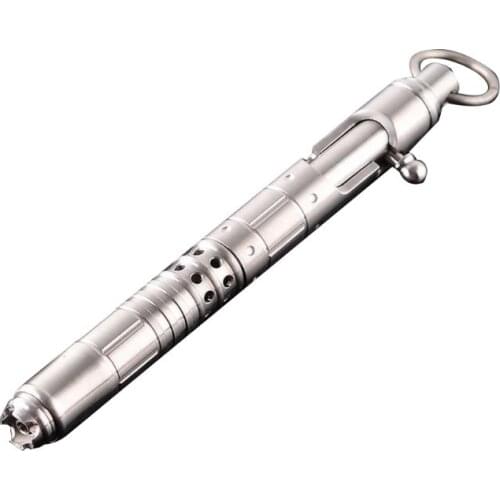 Practical Solid Titanium Alloy Gel Ink Pen Retro Bolt Action Writing Tool Supply W8ED