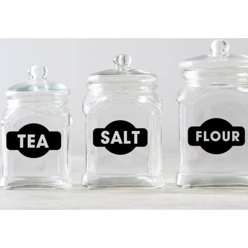 Drop Shipping Kitchen Jar Wall Stickers Vinyl Home Decoration For Pvc Kitchen Room Vinyl Mural Commercial Wall Decals