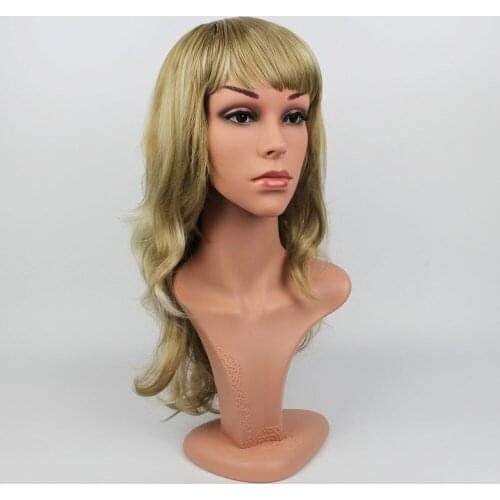 Realistic Plastic Female Mannequin Dummy Head With Hair, D5-IDA,T22