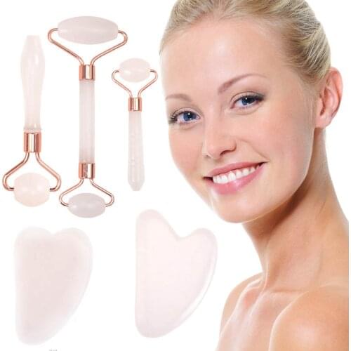 Men and Women Can Use The Back Roller White Powder Crystal Massage Stick Scraping Board Facial Beauty Lift Wrinkle Removal