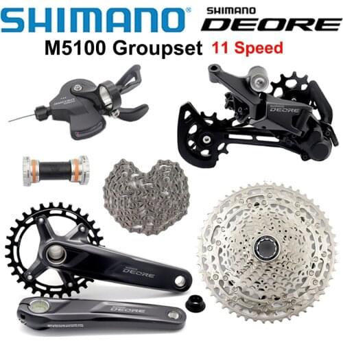 SHIMANO DEORE M5100 11 speed Groupset MTB Mountain Bike 11v Shifter lever Rear Derailleur Crankset Cassette Chain