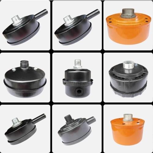 1/2"PT 21mm Male Thread Metal Filter Silencer for Air Compressor