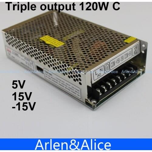 T 120W C Triple output 5V 15V -15V Switching power supply smps AC to DC