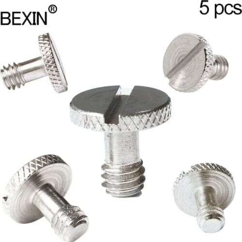 Tripod Plate Screw 1/4 Inch Slotting Camera Screw Tripod Head Adapter Mount 1/4 Screw For Digital Camera Quick Release Plate
