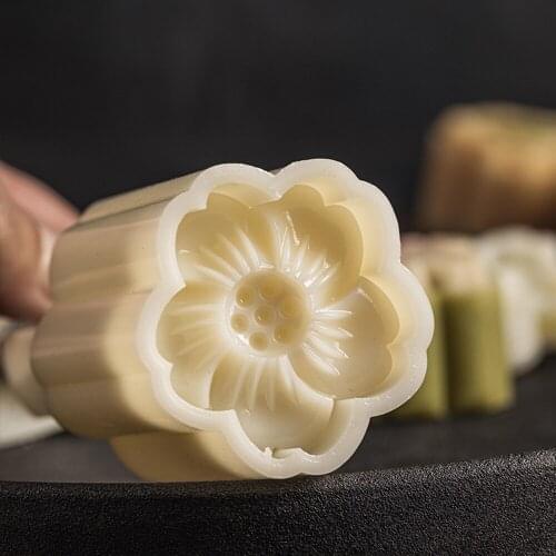 Oriental Pastry Mould Flower Form for Baking Kitchen Accessories Bakery Molds Moon Cake Cookie Stamp Mooncake Mold
