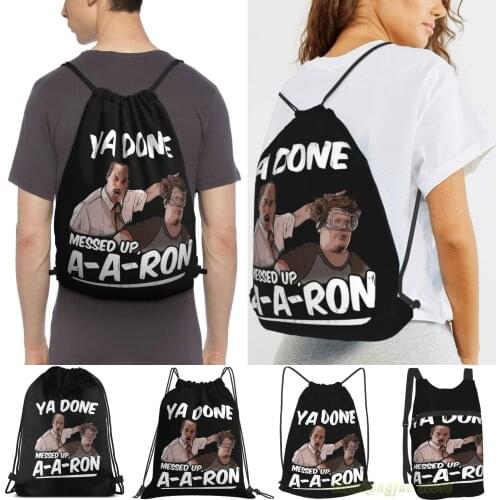 Ya Done Messed Up A-Aron Women Drawstring Sackpack Gym Bags Men Outdoor Travel Backpacks For Training Fitness Swimming Bag
