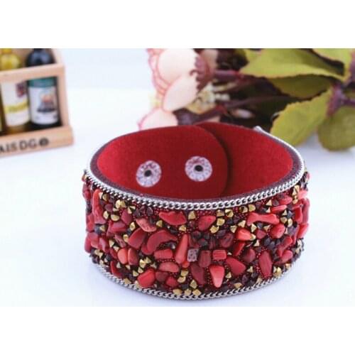 1 pc/lot 2018 New Fashion Jewelry Boheimiem Naturel Stone Bracelets For Women Crystal Classic Bracelet&bangle Free Shipping