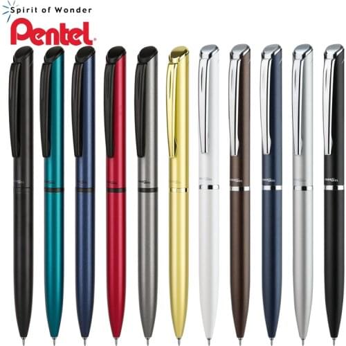 1pcs Japan PENTEL Quick-drying Gel Pen BLN-2005 Rotating 0.5mm Needle Metal Rod Business Office Gift Box