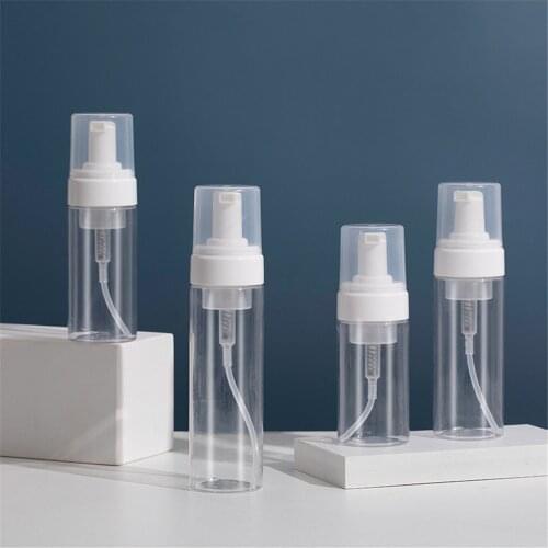 100/120/150/200ml Portable Foam Bottle Empty Pump Transparent Bottle Refill Lotion Lotion Dispenser Hot Koop Refillable Bottles