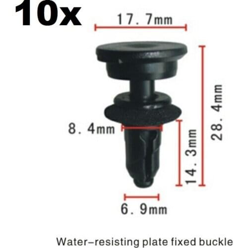 10x For Windscreen Cowl / Scuttle Panel Trim Clips, FOR Honda #91508-SR3-000