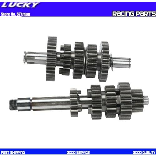190cc Motorcycle Transmission Gear Box Main Counter Shaft Kit For ZongShen ZS Z190 W190 1P62YML-2 Engine Dirt Pit Bike Atv Quad
