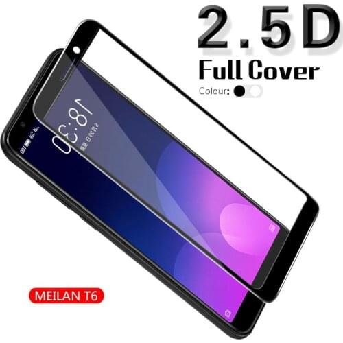 2.5D Full Coverage Tempered Glass For Meizu M6T Meilan 6T Blue Charm 6T M811H M811Q Film Screen Protector White&Black&Gold