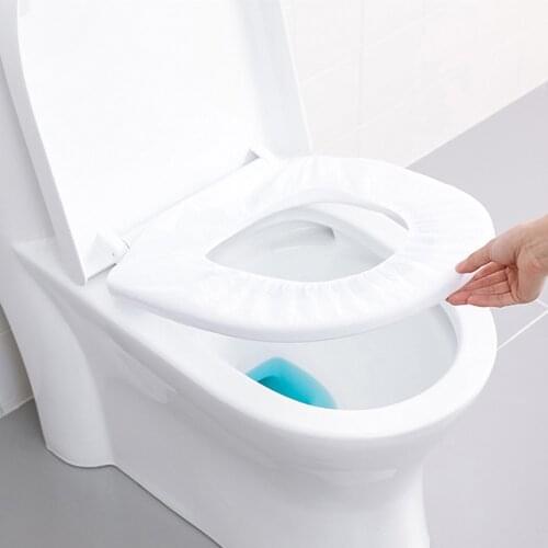 50Pcs/Bag Expendable Toilet Paper Mat Disposable Toilet Seat Cover Mat Eco-Friendly Travel Gadget Portable Bathroom Accessories