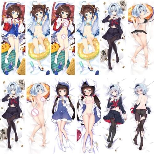 Anime Ryuoh no Oshigoto! characters sexy girl Ai Hinatsuru & Ginko Sora otaku Dakimakura pillow cover hugging Body pillowcases