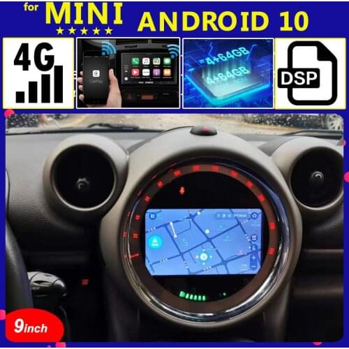 Android 10 4G 64G Car Radio Stereo Audio Player Multimedia GPS For BMW Mini Cooper R56 R60 COUNTRYMAN Navigation Carplay Screen