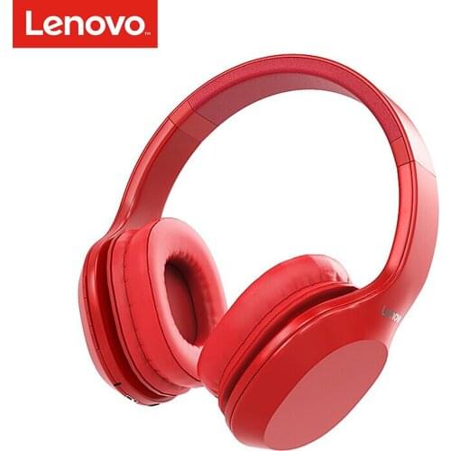 Lenovo Wireless Headphones Bluetooth 5.0 Multi-mode Stereo Headset with Mic 500mAh Battery 3.5MM Jack for PC Laptop Phone