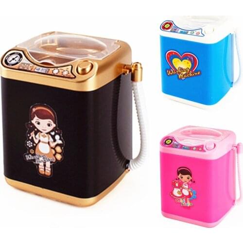 ELECTRIC MAKEUP BRUSH CLEANER SPINNER MACHINE - Electronic Mini Washing Machine Shape Automatic Makeup Brush Cleaner Dries Deep