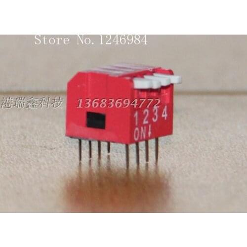 [SA]Electronic switch DIP switch four straight leg side Bobo code switch DIP switch number of combinations of domestic--200pcs/l