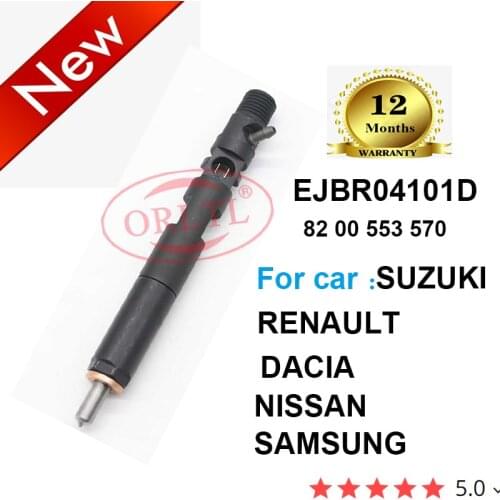 ORLTL Diesel Engine Injector EJBR04101D 82 00 553 570 8200553570 For RENAULT DACIA DACIA NISSAN SAMSUNG SUZUKI Euro 3
